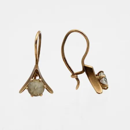Kivikorvakorut, korkeus 17mm, 585br,  Paino: 0,8 g
