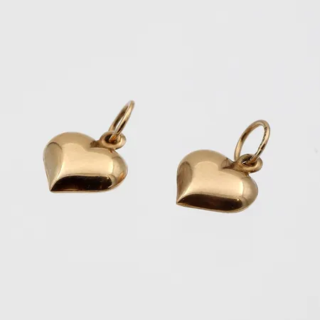 Kaksi riipusta, korkeus 14mm, 585,  Paino: 0,3 g