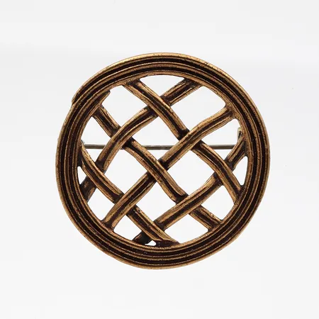Rintaneula Kalevala Koru, Ø 38mm, pronssi.