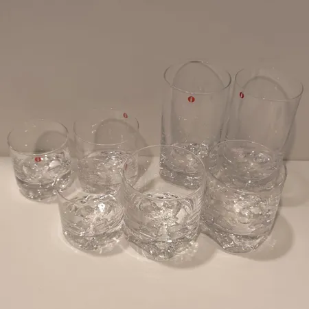 Seitsemän lasia, Gaissa, Iittala, design Tapio Wirkkala, 14-38cl