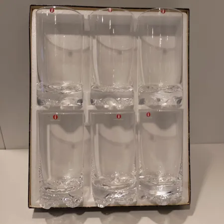 Kuusi lasia, Gaissa, Iittala, design Tapio Wirkkala, 38cl . 