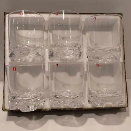 Kuusi lasia, Gaissa, Iittala, design Tapio Wirkkala,  22cl . 