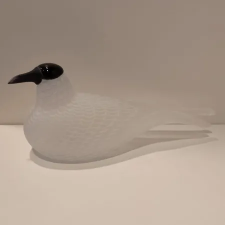 Lasilintu Räyskä, signeeraus Oiva Toikka Nuutajärvi Notsö 2425/3000, pituus 320mm,  