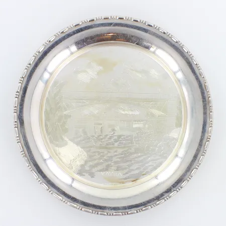 Hopealautanen, Imatra, kaiverrettu, Ø150mm, 813h,  Paino: 71,9 g