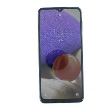 Kännykkä Samsung A32 5G, SM-A326B/DS, Dual SIM, 4GB RAM, sisäinen tila 64GB, näytössä naarmuja, laturi