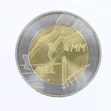 Juhlaraha, Yleisurheilun MM-kilpailut 2005, nimellisarvo 5euroa, Cu/Ni