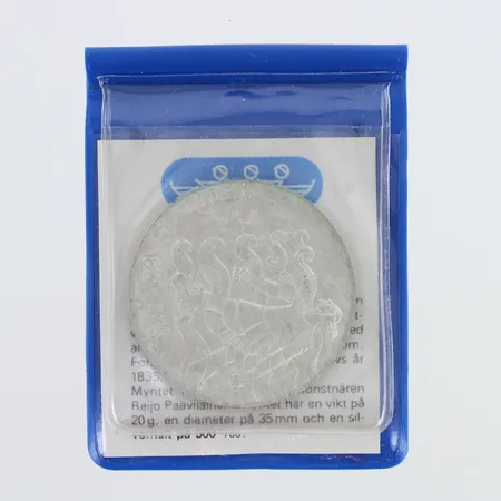 Hopearaha, Kalevala 1835-1985, nimellisarvo 50mk, 500,  Paino: 20,1 g