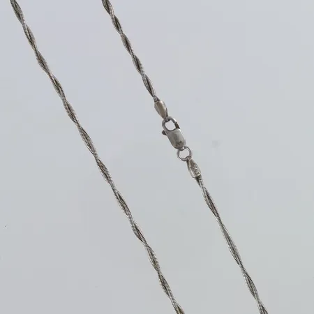 Kaulaketju, käytön jälkiä, pituus 49cm, 925,  Paino: 6,3 g