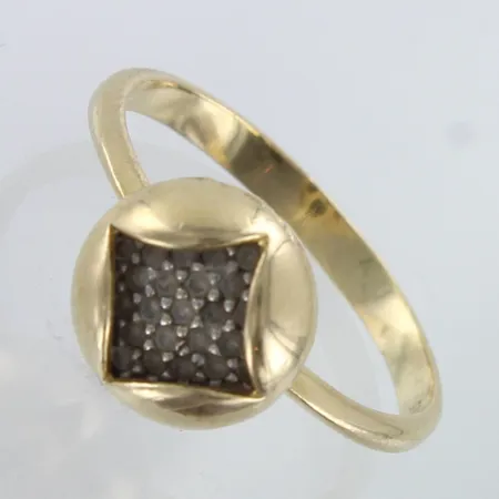 Kivisormus, käytön jälkiä, koko 17, 585br,  Paino: 2,6 g