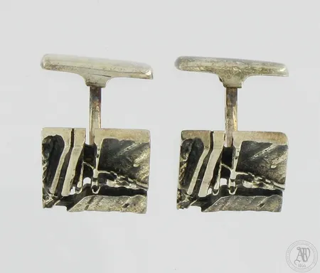Kalvosinnapit, mitat 16x16mm, 925,  Paino: 18,1 g