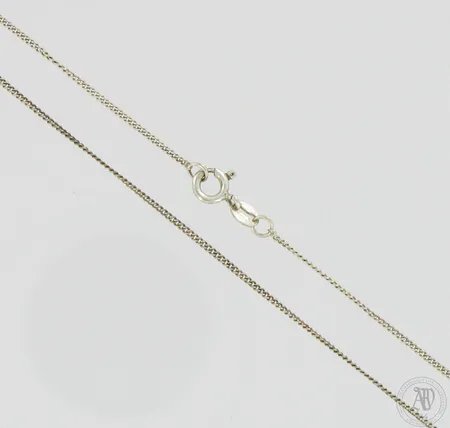 Panssarikaulaketju, pituus 46cm ja leveys 1mm, 925,  Paino: 1,8 g