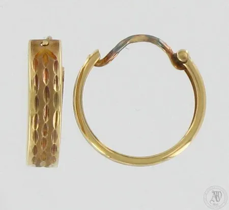 Kuvioidut korvarenkaat, Ø 16mm, 585,  Paino: 1,4 g