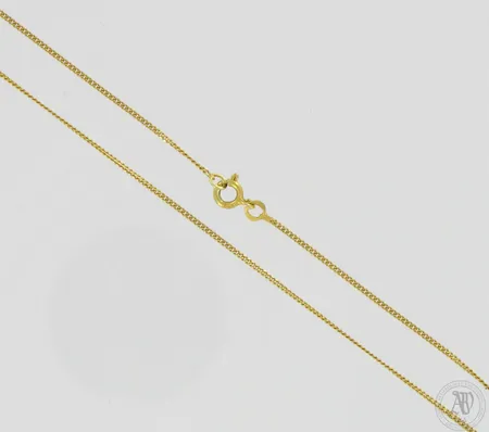Panssarikaulaketju, pituus 50cm ja leveys 1mm, 585,  Paino: 2 g