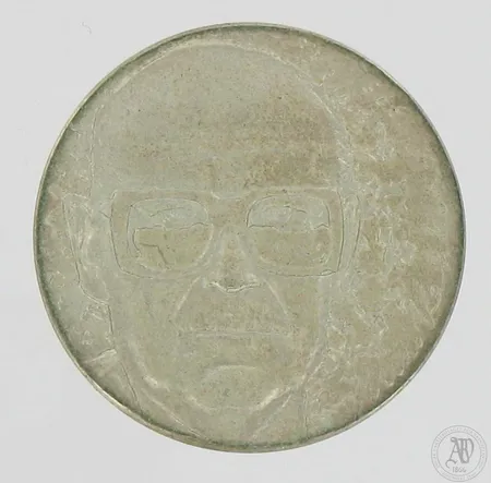 Juhlaraha, Urho Kekkonen 1975, nimellisarvo 10mk, 500,  Paino: 23,3 g