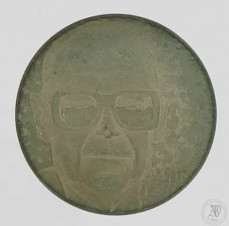 Juhlaraha, Urho Kekkonen 1975, nimellisarvo 10mk, 500,  Paino: 23,4 g