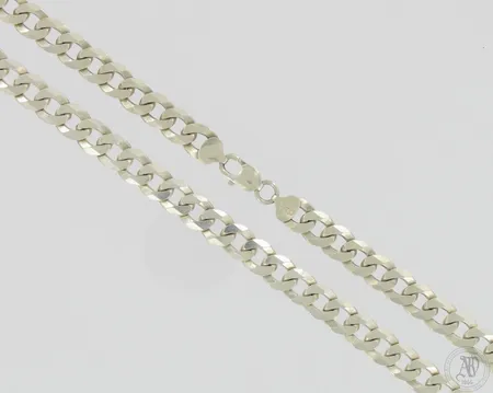 Panssarikaulaketju, pituus 61cm ja leveys 10mm, 925,  Paino: 72 g