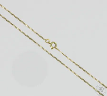 Panssarikaulaketju, pituus 57,5cm ja leveys 1mm, 585,  Paino: 2,9 g