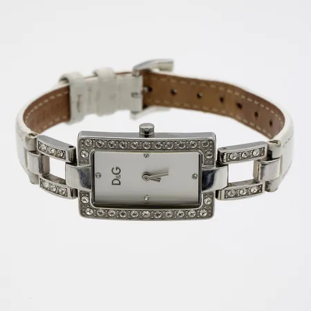 Teräsrannekello, Dolce & Gabbana, quartz:paristo loppunut, taulun mitat 20x31mm,