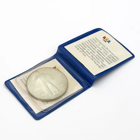 Juhlaraha, Lahti MM 1978, nimellisarvo 25mk, 500, Paino: 26,6 g