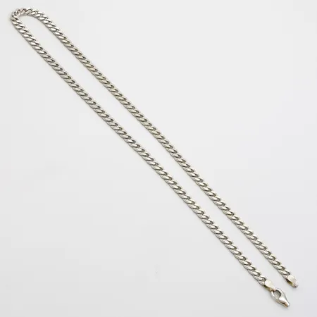 Panssarikaulaketju, lukko viallinen, pituus 49cm, leveys 5,4mm, 925,  Paino: 31,3 g