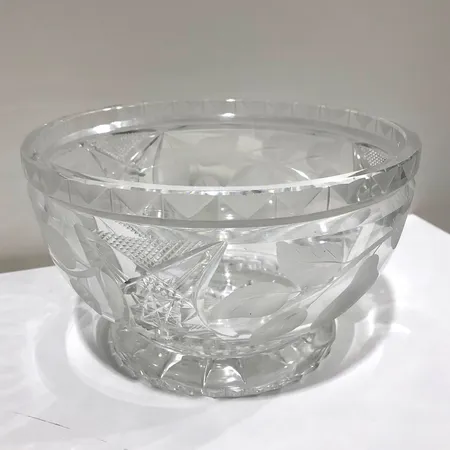 Kristallikulho, korkeus 12cm, Ø 20cm
