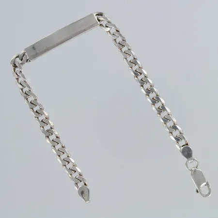 Panssariranneketju laatalla, pituus 190mm, 925,  Paino: 13,1 g