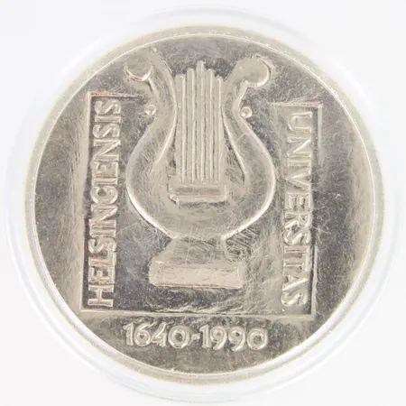 Juhlaraha, Helsingin yliopisto 1640-1990, nimellisarvo 100mk, 830, Paino: 24,3 g
