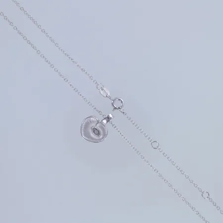 Kivikaulakoru, riipuksen korkeus 15mm, ketjun pituus 41-44-46cm, 925br,  Paino: 3,5 g