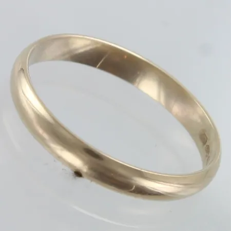 Sileä sormus, koko 17½, 585,  Paino: 1,9 g
