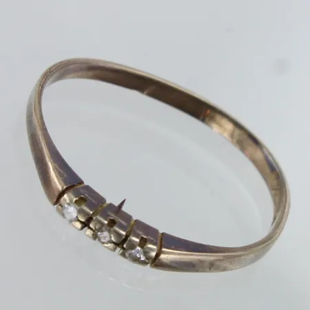 Viallinen timanttisormus 3xn.0.005ct, 585,  Paino: 1,1 g