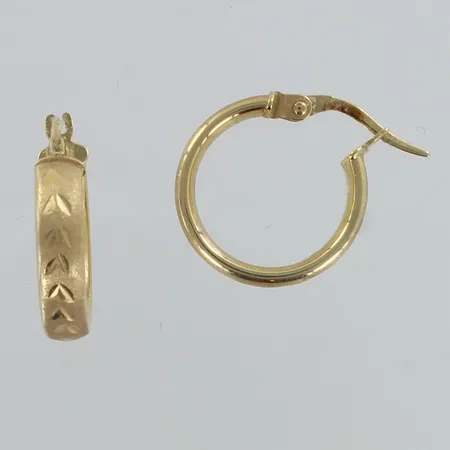 Kuvioidut korvarenkaat, Ø 16mm, 585,  Paino: 1,6 g