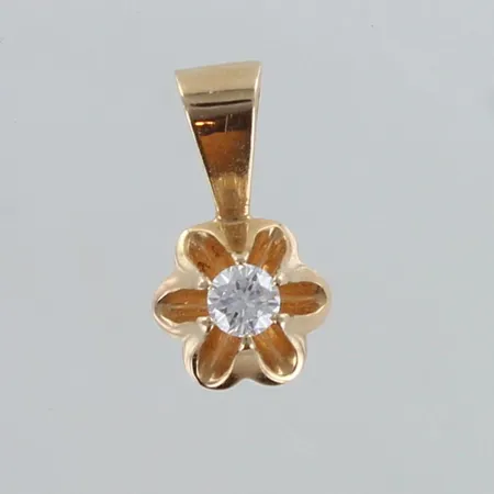Timanttiriipus 1xn.0.06ct, korkeus 10mm, 585,  Paino: 0,6 g