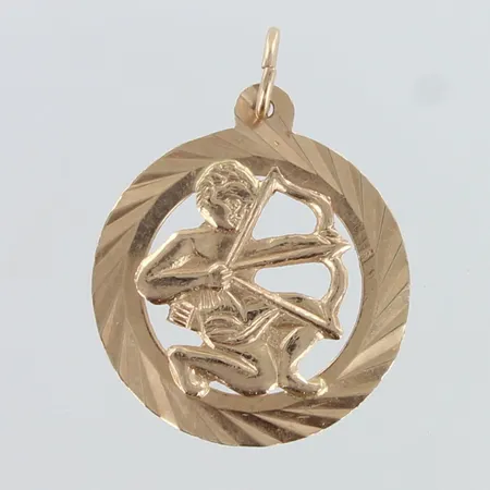 Horoskooppiriipus, korkeus 20mm, 585,  Paino: 0,8 g