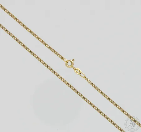 Panssarikaulaketju, pituus 44,5cm, leveys 2mm, 585,  Paino: 4 g