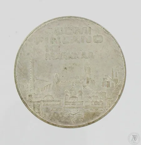Juhlaraha, EMX Helsinki 1971, nimellisarvo 10mk, 500,  Paino: 24,1 g