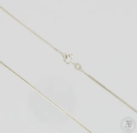 Käärme-kaulaketju, pituus 45cm, leveys 1mm, 925,  Paino: 7,2 g