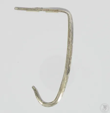 Laukkukoukku, kaiverrus, korkeus 80mm, 925br, Paino: 29,5 g