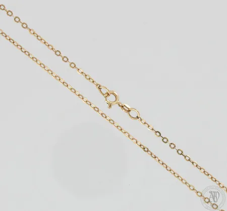 Ankkuri-kaulaketju, pituus 50cm, leveys 2mm, 585,  Paino: 3,3 g