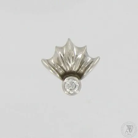 Timanttikorvakoru 1xn.0.05ct, korkeus 9mm, leveys 9mm, 950 platina,  Paino: 2,1 g