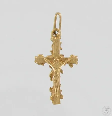 Risti-riipus, korkeus 20mm, leveys 10mm, 585, Paino: 0,7 g