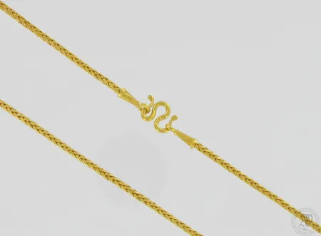 Kaulaketju, pituus 50cm, leveys 3mm, 965,  Paino: 30,3 g