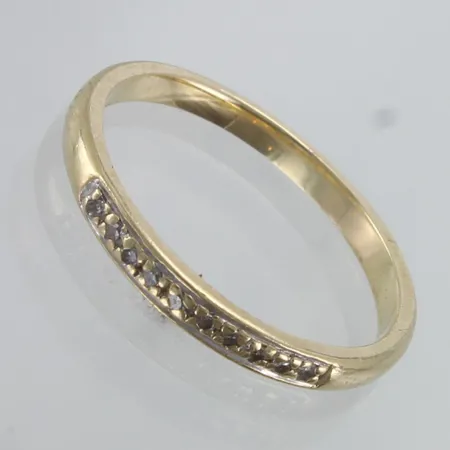 Timanttisormus 10xn.0.005ct, koko 16½, 585,  Paino: 1,5 g