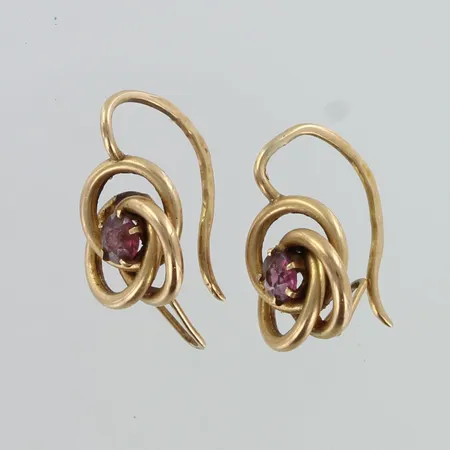 Kivikorvakorut, korkeus 16mm, käytön jälkiä, 585br,  Paino: 1,7 g