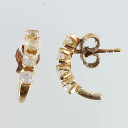 Kivikorvakorut, korkeus 13mm,  585br,  Paino: 1,8 g