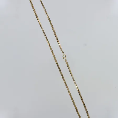 Kaulakoru, käytön jälkiä, pituus 60cm,  750,  Paino: 11,1 g