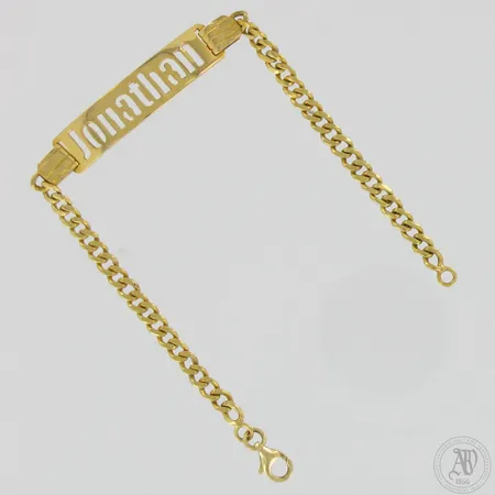Ranneketju laatalla, pituus 210mm ja leveys 4,5-9,5mm, 750,  Paino: 12,4 g
