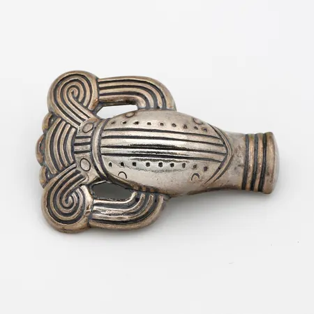 Rintaneula, Kalevala Koru, Krapusolki, leveys 42mm, 925,  Paino: 14,9 g