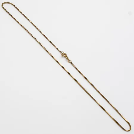 Venetsia-kaulaketju, pituus 38cm, leveys 1mm, 585,  Paino: 2,8 g
