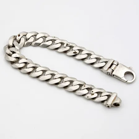Panssariranneketju, pituus 195mm, leveys 11mm, 925,  Paino: 38,8 g