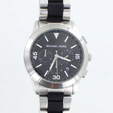 Teräsrannekello Michael Kors, MK-8452, Qurtz:paristo loppunut, nasissa naarmu, taulun Ø 45mm, rannekkeen pituus 200mm